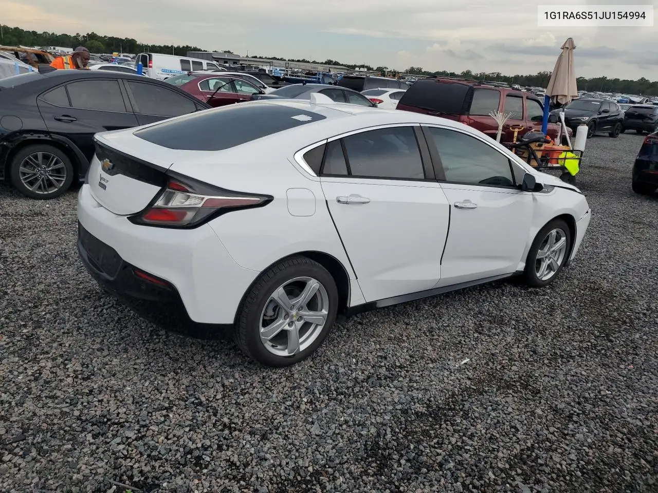 2018 Chevrolet Volt Lt VIN: 1G1RA6S51JU154994 Lot: 60070766
