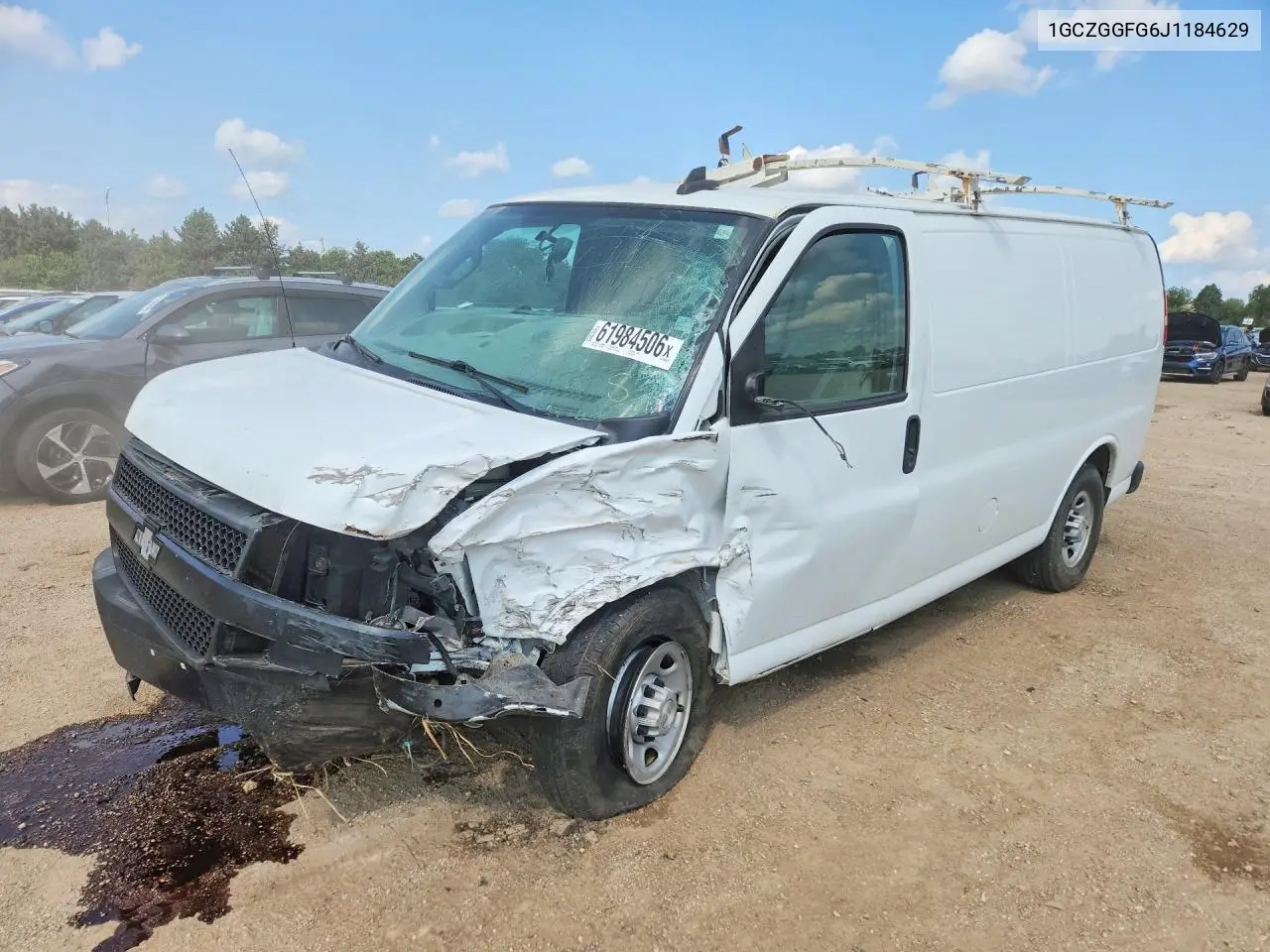 2018 Chevrolet Express G3500 VIN: 1GCZGGFG6J1184629 Lot: 61984506