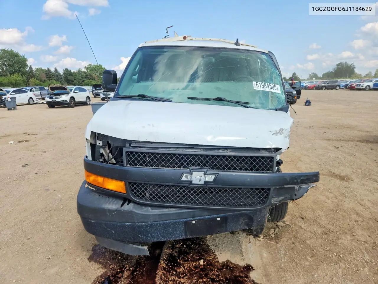2018 Chevrolet Express G3500 VIN: 1GCZGGFG6J1184629 Lot: 61984506