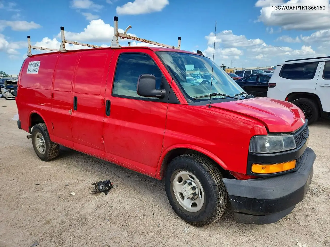 2019 Chevrolet Express G2500 VIN: 1GCWGAFP1K1366160 Lot: 50282906