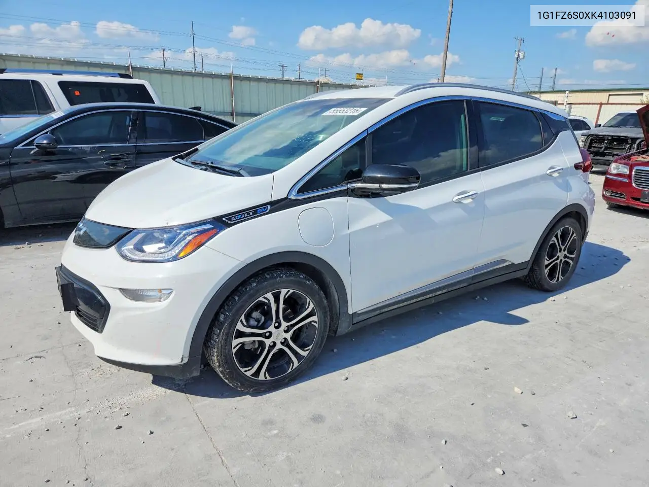 2019 Chevrolet Bolt Ev Premier VIN: 1G1FZ6S0XK4103091 Lot: 55653216
