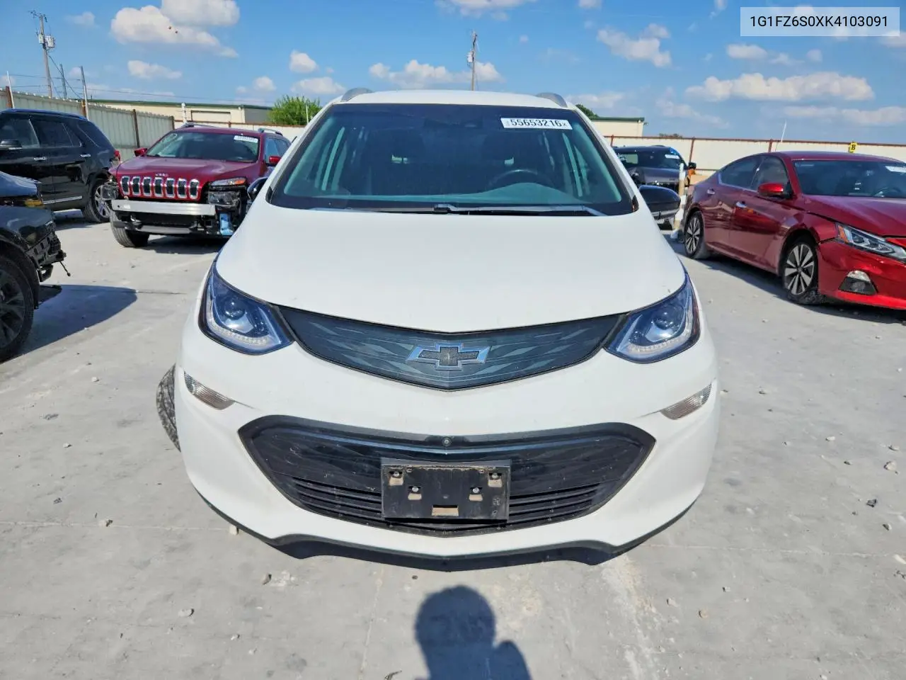 2019 Chevrolet Bolt Ev Premier VIN: 1G1FZ6S0XK4103091 Lot: 55653216