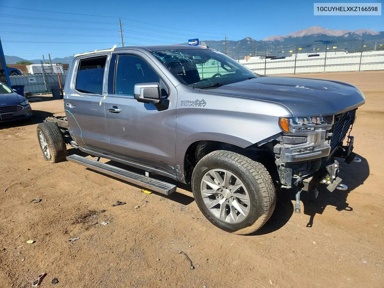2019 Chevrolet Silverado K1500 High Country VIN: 1GCUYHELXKZ166598 Lot: 55875736