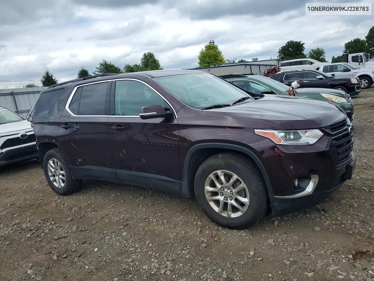 2019 Chevrolet Traverse Lt VIN: 1GNERGKW9KJ228783 Lot: 56107546