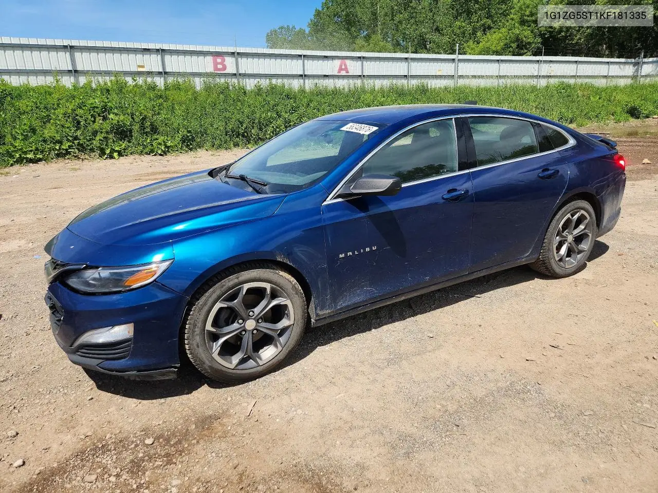 2019 Chevrolet Malibu Rs VIN: 1G1ZG5ST1KF181335 Lot: 56346876
