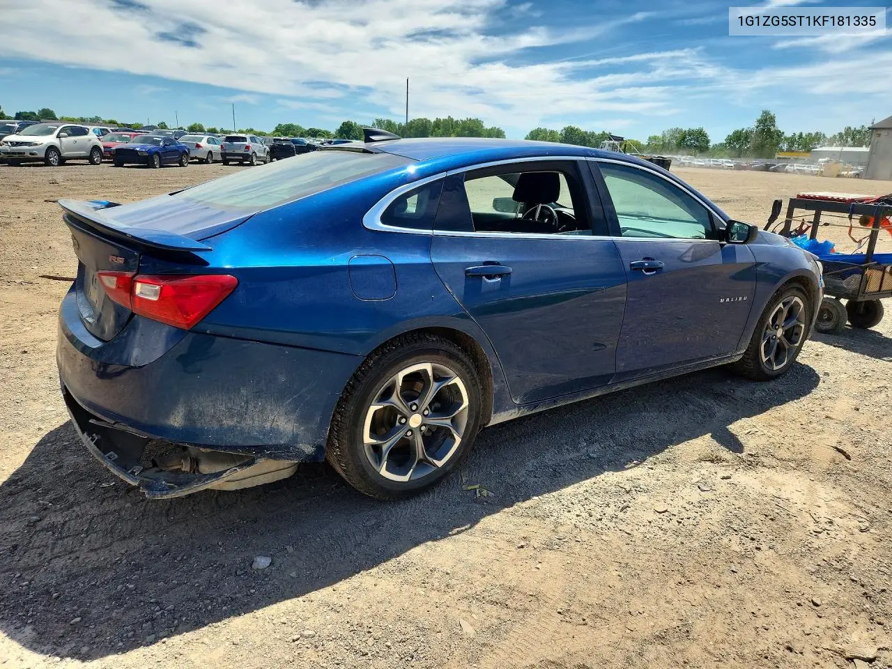 2019 Chevrolet Malibu Rs VIN: 1G1ZG5ST1KF181335 Lot: 56346876