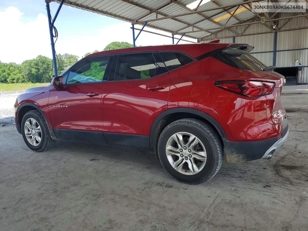 2019 Chevrolet Blazer 1Lt VIN: 3GNKBBRA0KS674484 Lot: 56501536