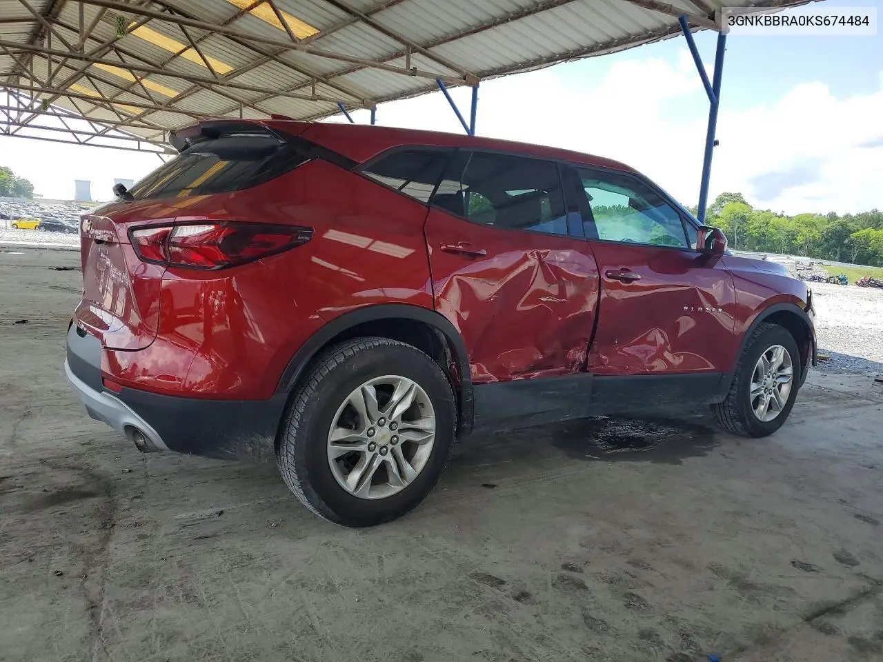 2019 Chevrolet Blazer 1Lt VIN: 3GNKBBRA0KS674484 Lot: 56501536