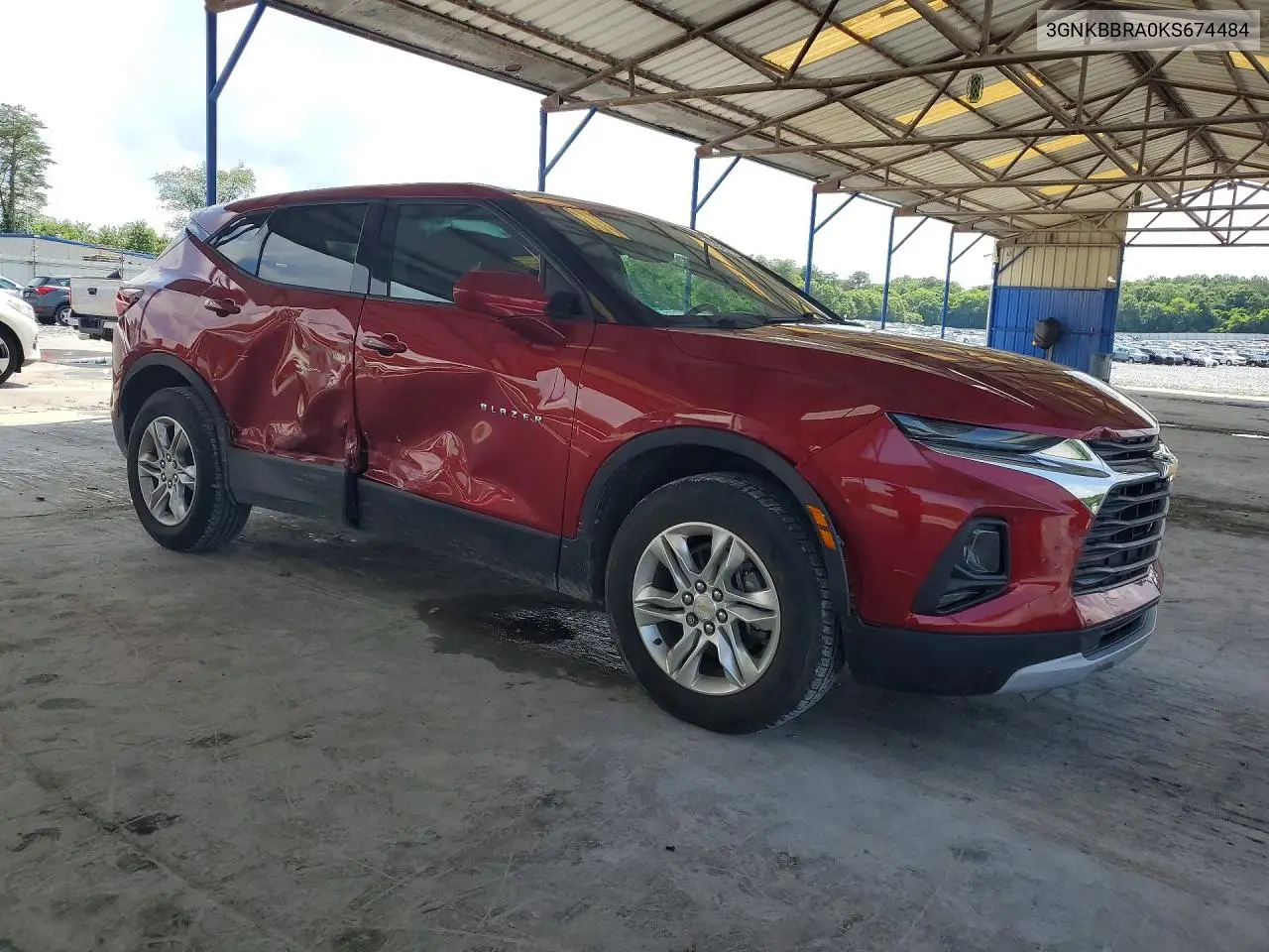 2019 Chevrolet Blazer 1Lt VIN: 3GNKBBRA0KS674484 Lot: 56501536