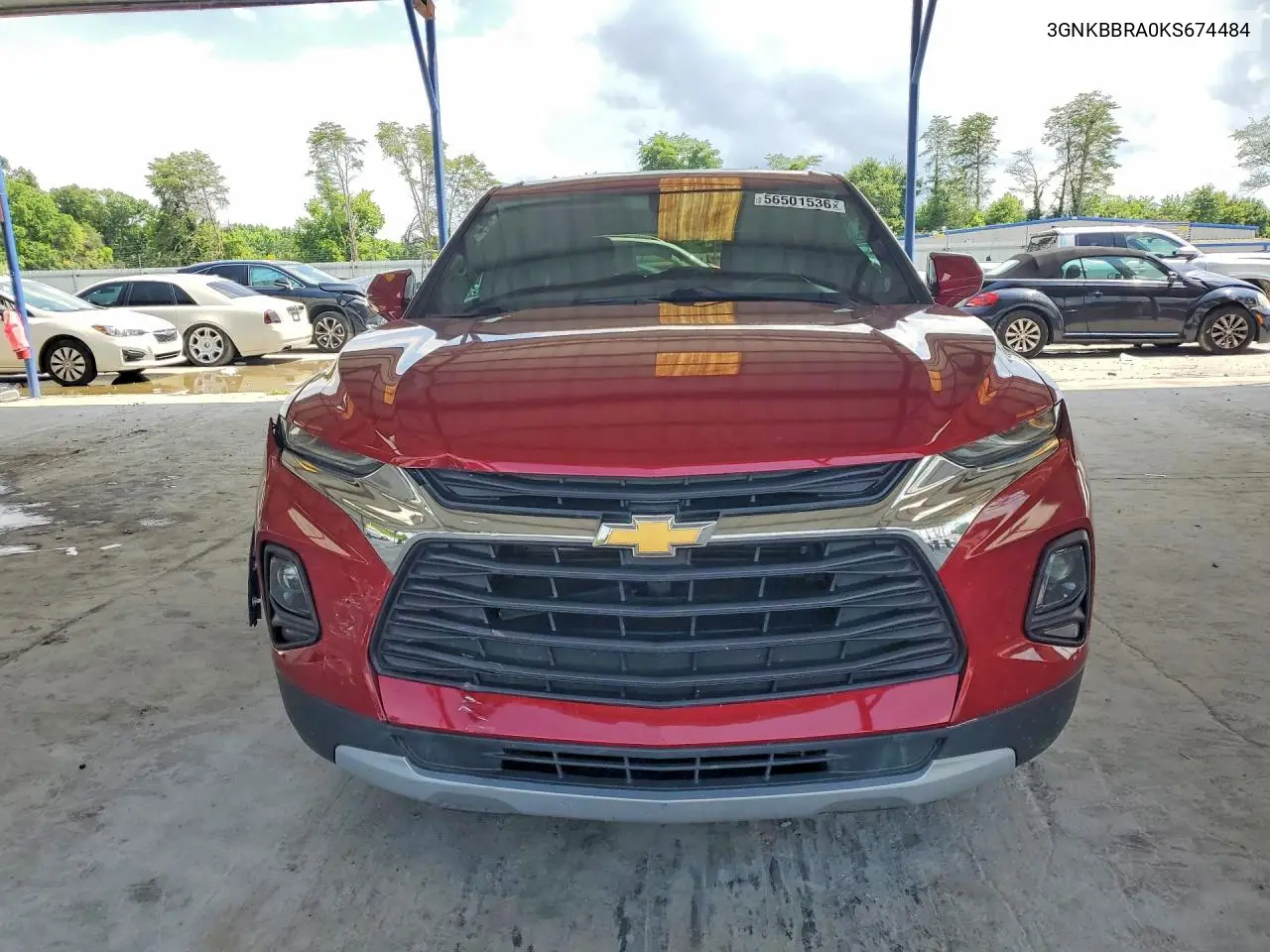 2019 Chevrolet Blazer 1Lt VIN: 3GNKBBRA0KS674484 Lot: 56501536