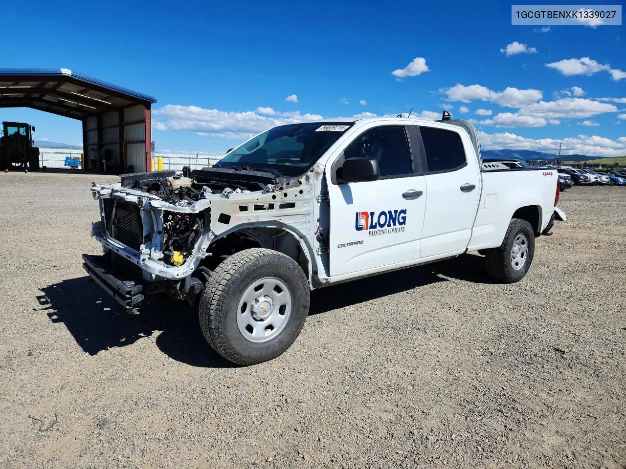 2019 Chevrolet Colorado VIN: 1GCGTBENXK1339027 Lot: 56609216