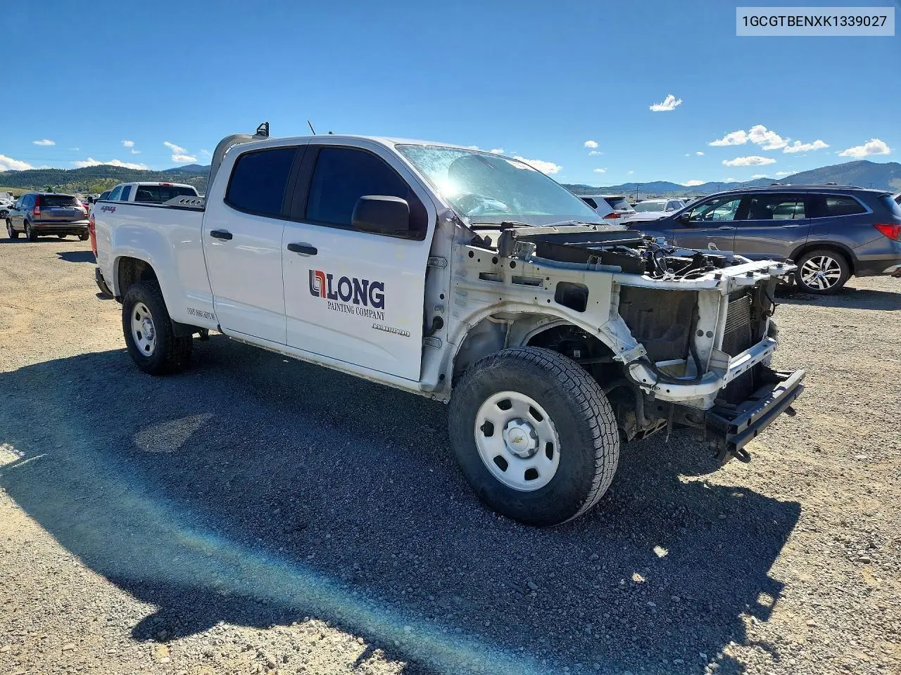 2019 Chevrolet Colorado VIN: 1GCGTBENXK1339027 Lot: 56609216