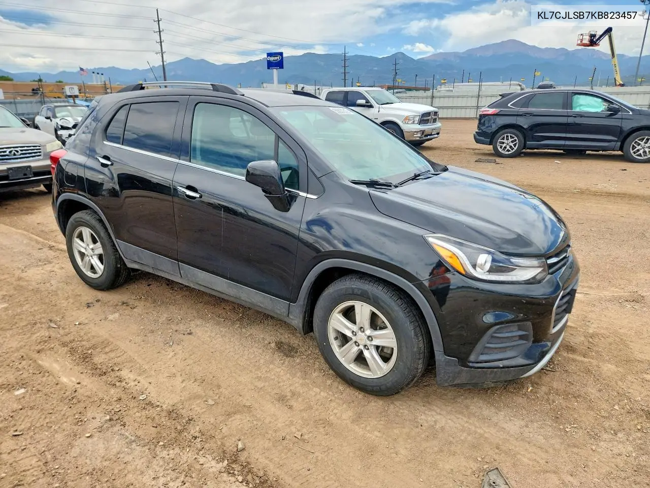 2019 Chevrolet Trax 1Lt VIN: KL7CJLSB7KB823457 Lot: 56637316