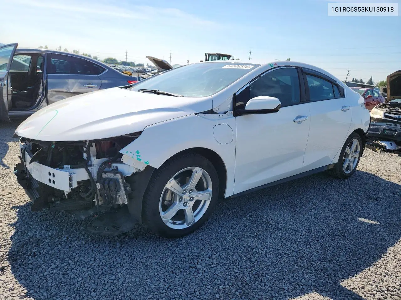 2019 Chevrolet Volt Lt VIN: 1G1RC6S53KU130918 Lot: 56886576