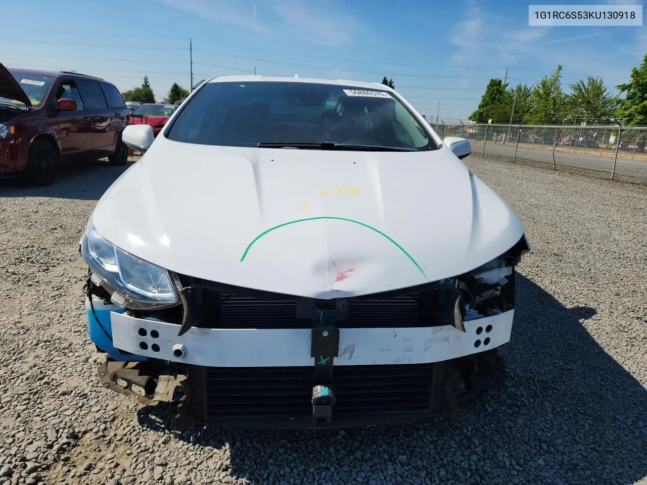 2019 Chevrolet Volt Lt VIN: 1G1RC6S53KU130918 Lot: 56886576