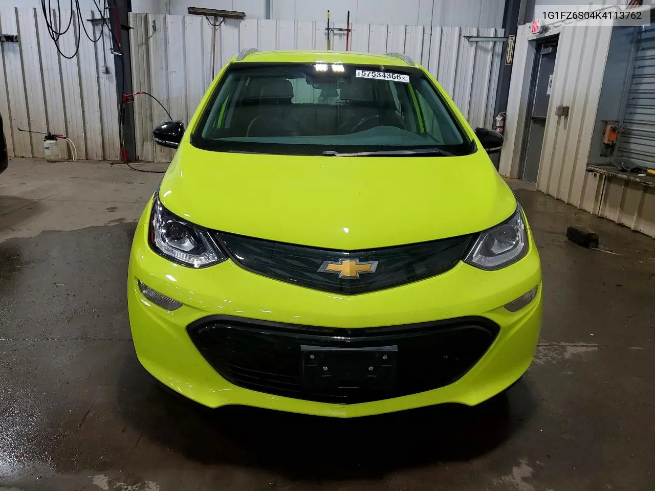 2019 Chevrolet Bolt Ev Premier VIN: 1G1FZ6S04K4113762 Lot: 57534366