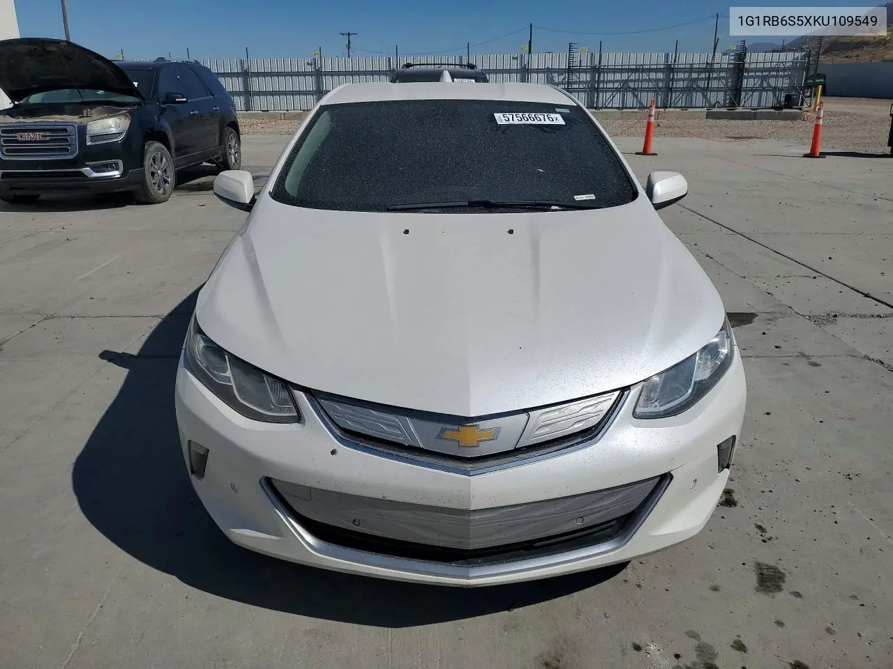 2019 Chevrolet Volt Premier VIN: 1G1RB6S5XKU109549 Lot: 57566676