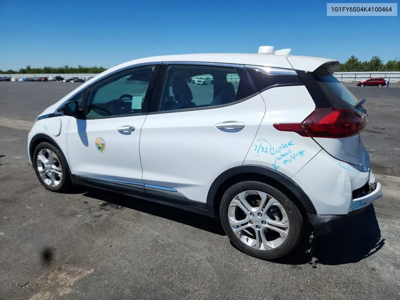 2019 Chevrolet Bolt Ev Lt VIN: 1G1FY6S04K4100464 Lot: 58255226