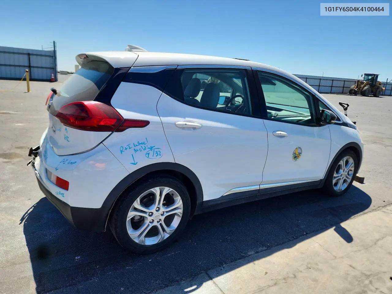 2019 Chevrolet Bolt Ev Lt VIN: 1G1FY6S04K4100464 Lot: 58255226