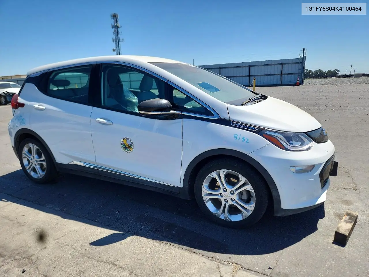 2019 Chevrolet Bolt Ev Lt VIN: 1G1FY6S04K4100464 Lot: 58255226