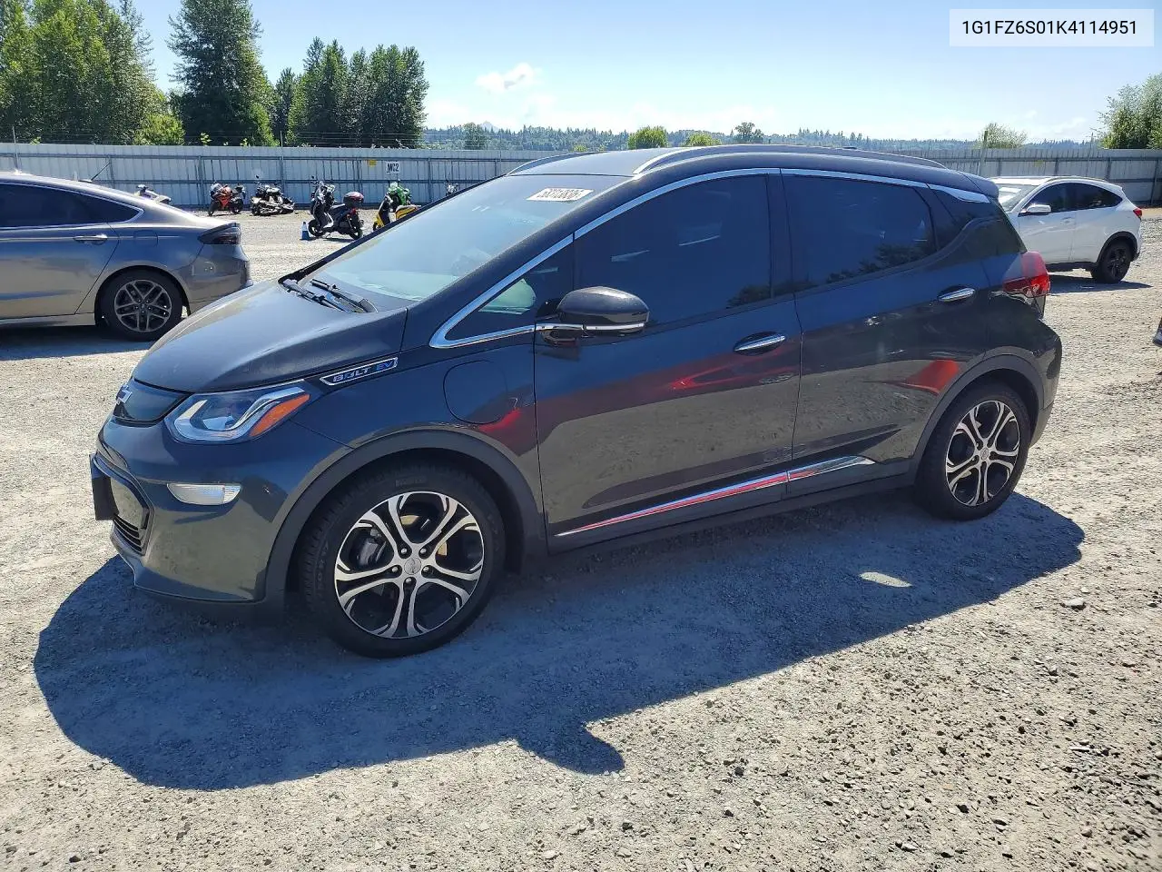 2019 Chevrolet Bolt Ev Premier VIN: 1G1FZ6S01K4114951 Lot: 58313836