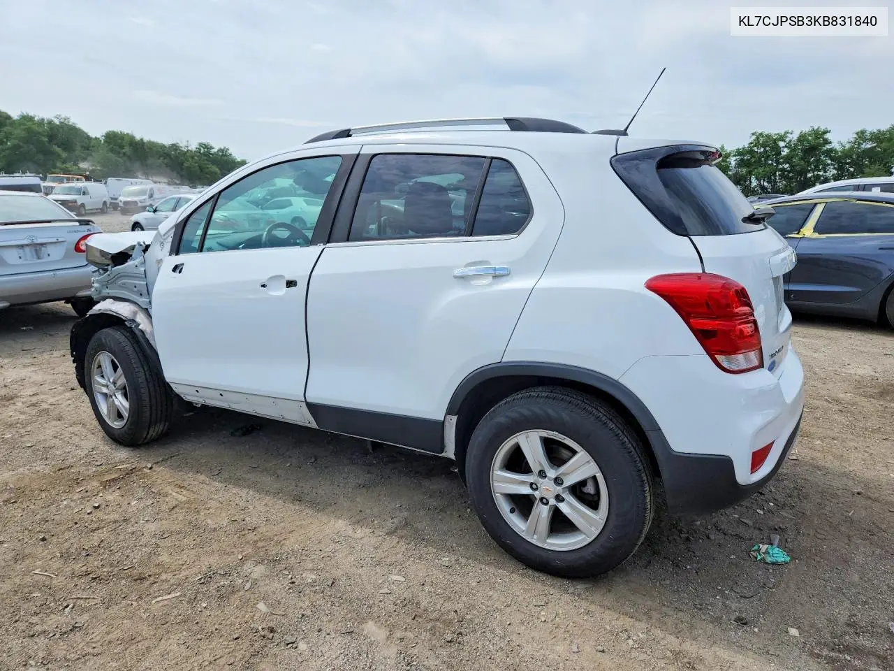 2019 Chevrolet Trax 1Lt VIN: KL7CJPSB3KB831840 Lot: 58834926