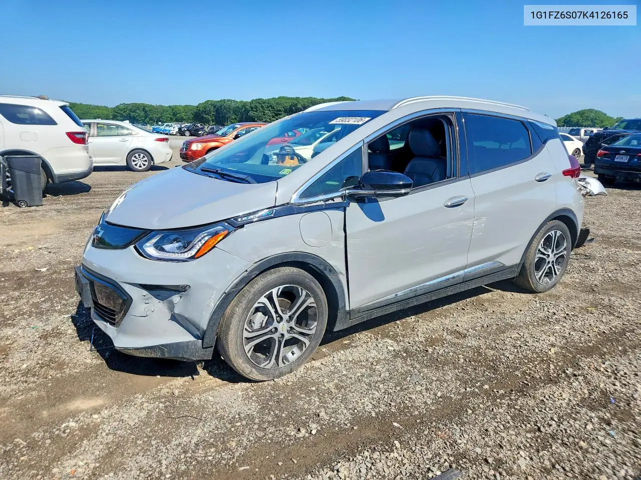 2019 Chevrolet Bolt Ev Premier VIN: 1G1FZ6S07K4126165 Lot: 59032106