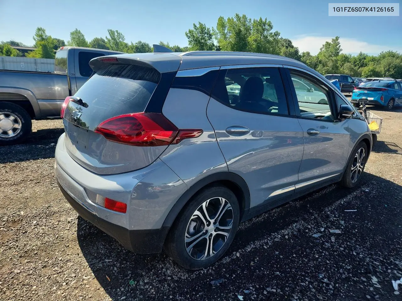 2019 Chevrolet Bolt Ev Premier VIN: 1G1FZ6S07K4126165 Lot: 59032106