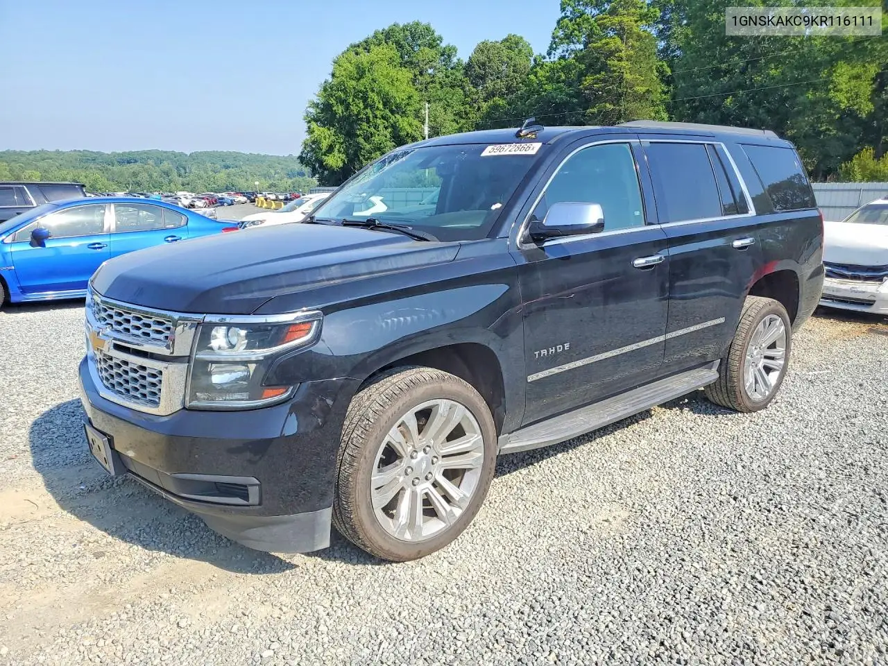 2019 Chevrolet Tahoe K1500 Ls VIN: 1GNSKAKC9KR116111 Lot: 59672866