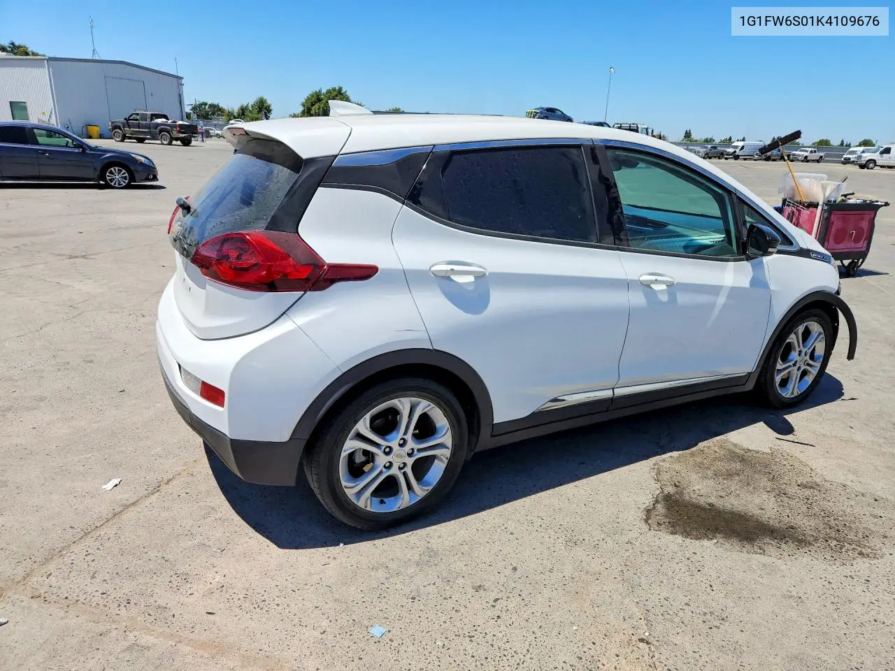 2019 Chevrolet Bolt Ev Lt VIN: 1G1FW6S01K4109676 Lot: 60086696
