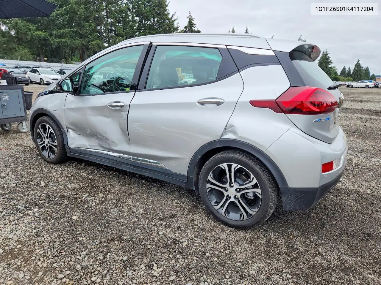 2019 Chevrolet Bolt Ev Premier VIN: 1G1FZ6S01K4117204 Lot: 61246746