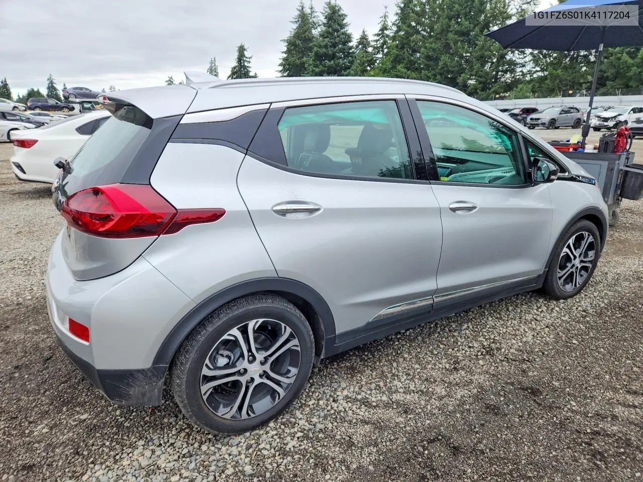 2019 Chevrolet Bolt Ev Premier VIN: 1G1FZ6S01K4117204 Lot: 61246746