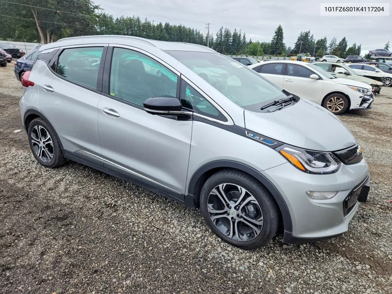 2019 Chevrolet Bolt Ev Premier VIN: 1G1FZ6S01K4117204 Lot: 61246746