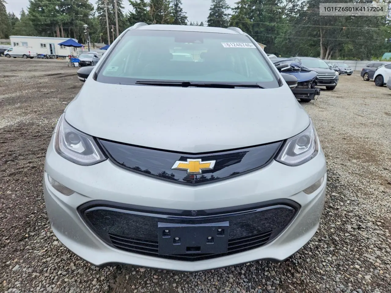 2019 Chevrolet Bolt Ev Premier VIN: 1G1FZ6S01K4117204 Lot: 61246746