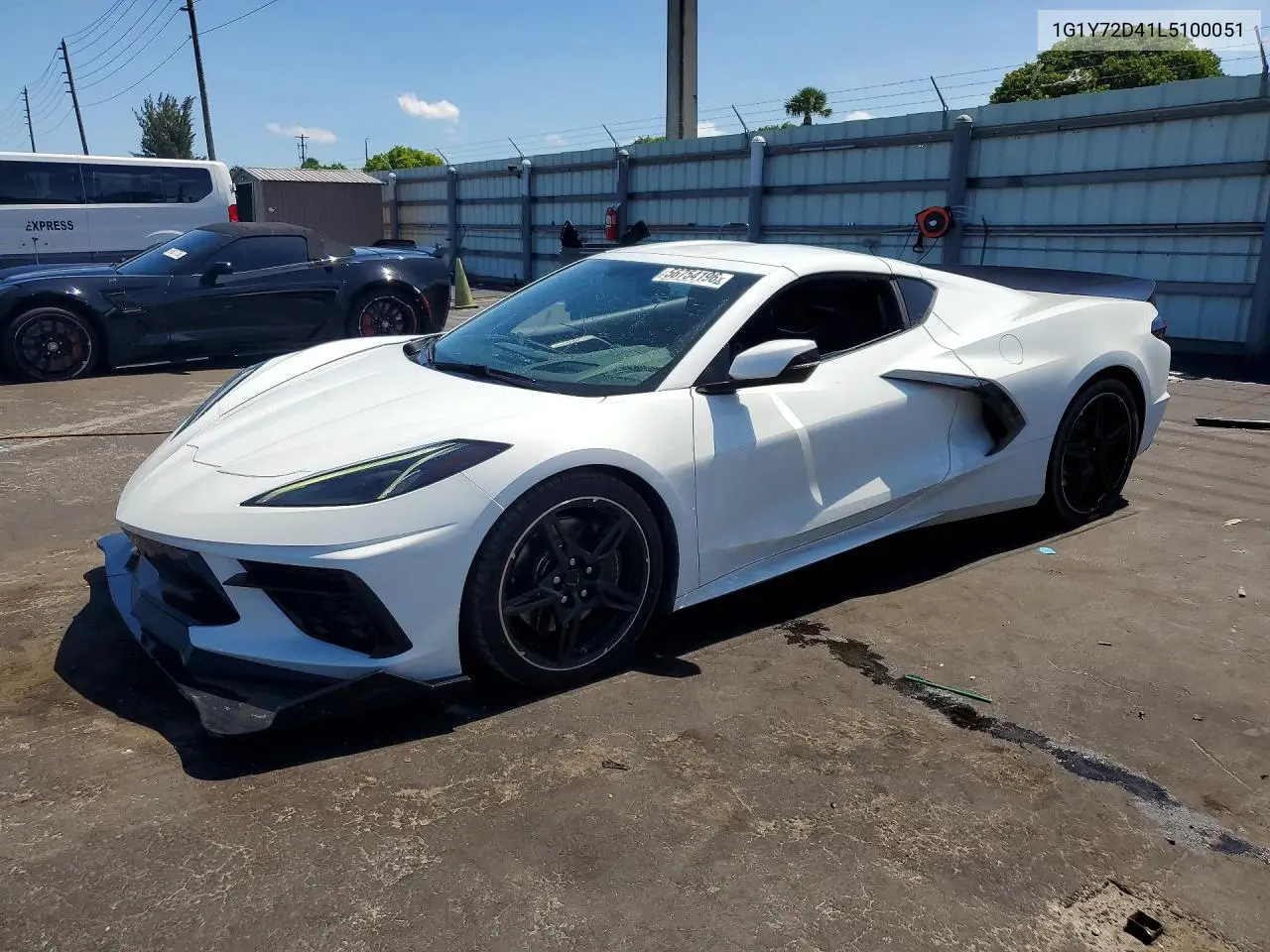 2020 Chevrolet Corvette Stingray 2Lt VIN: 1G1Y72D41L5100051 Lot: 56754196