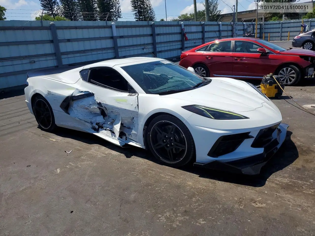 2020 Chevrolet Corvette Stingray 2Lt VIN: 1G1Y72D41L5100051 Lot: 56754196