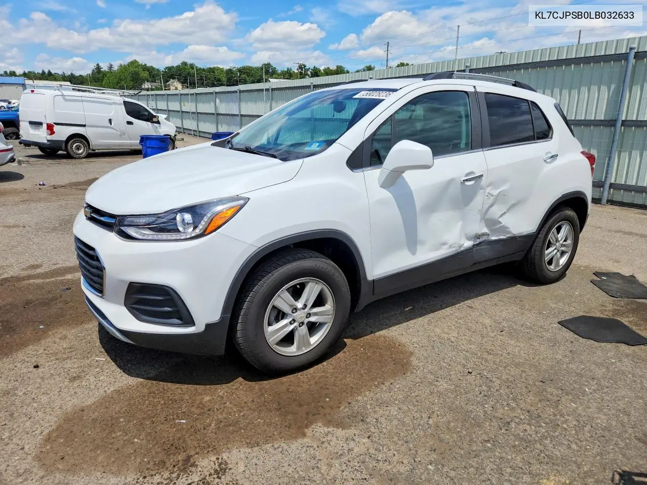 2020 Chevrolet Trax 1Lt VIN: KL7CJPSB0LB032633 Lot: 58028236
