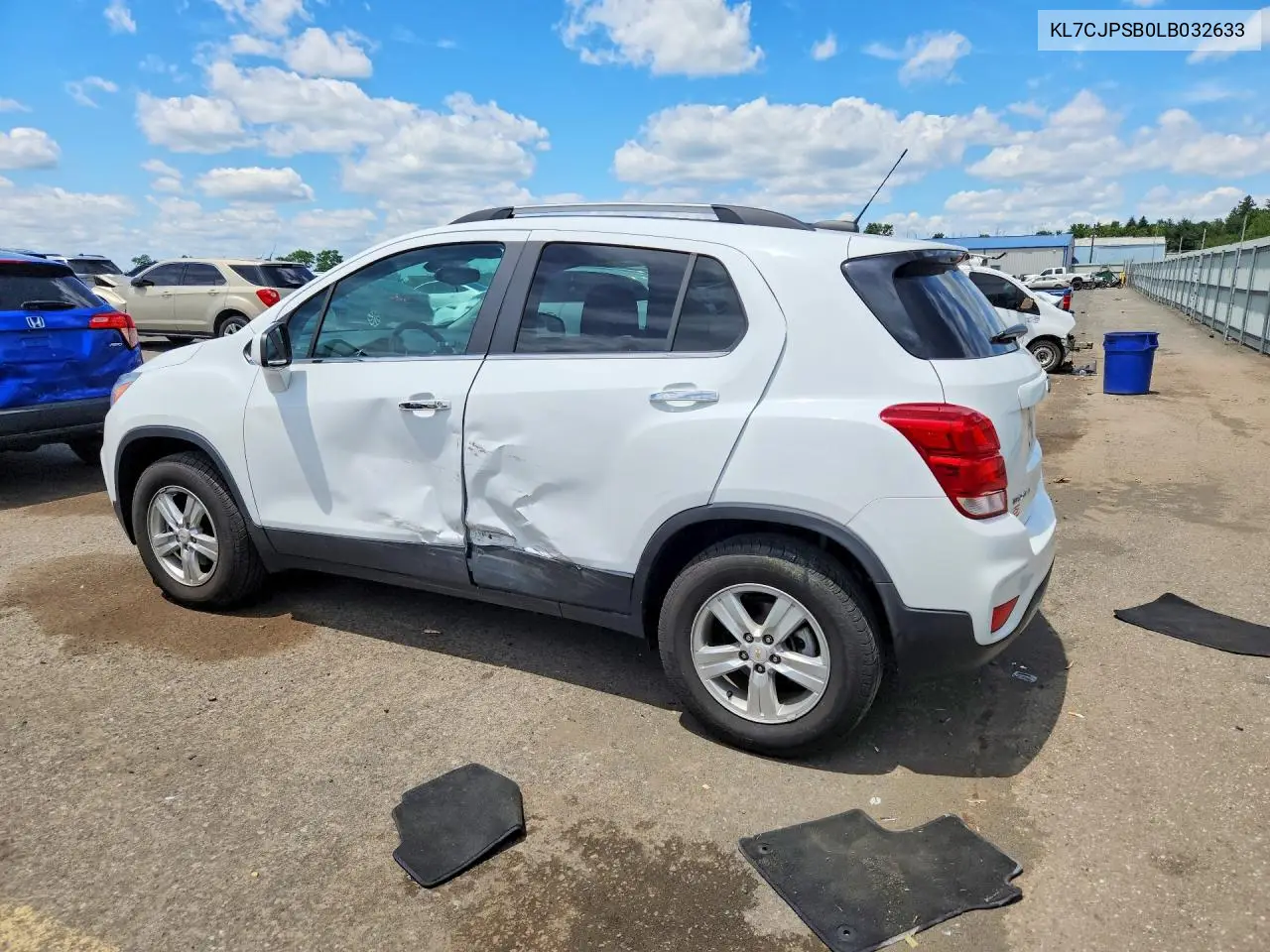 2020 Chevrolet Trax 1Lt VIN: KL7CJPSB0LB032633 Lot: 58028236
