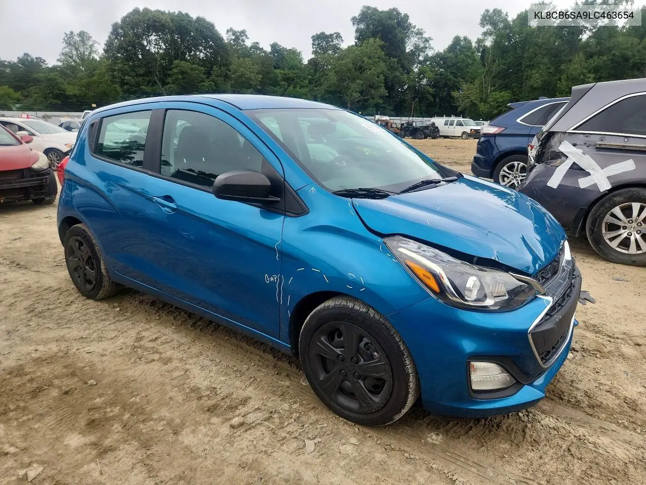 2020 Chevrolet Spark Ls VIN: KL8CB6SA9LC463654 Lot: 59025466