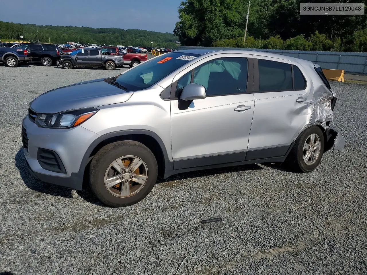 2020 Chevrolet Trax Ls VIN: 3GNCJNSB7LL129048 Lot: 59125446