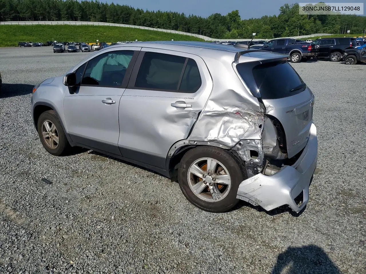 2020 Chevrolet Trax Ls VIN: 3GNCJNSB7LL129048 Lot: 59125446