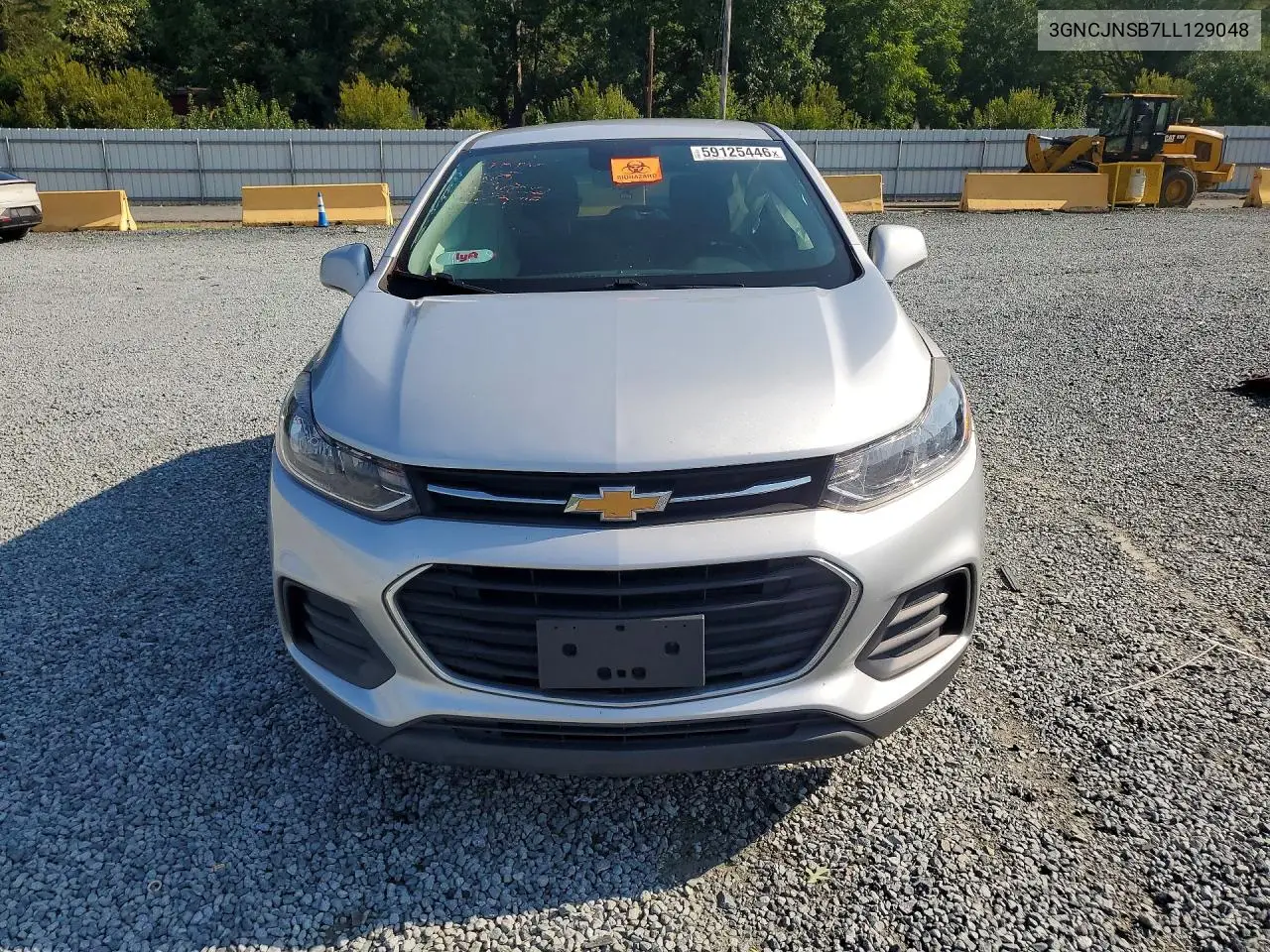 2020 Chevrolet Trax Ls VIN: 3GNCJNSB7LL129048 Lot: 59125446