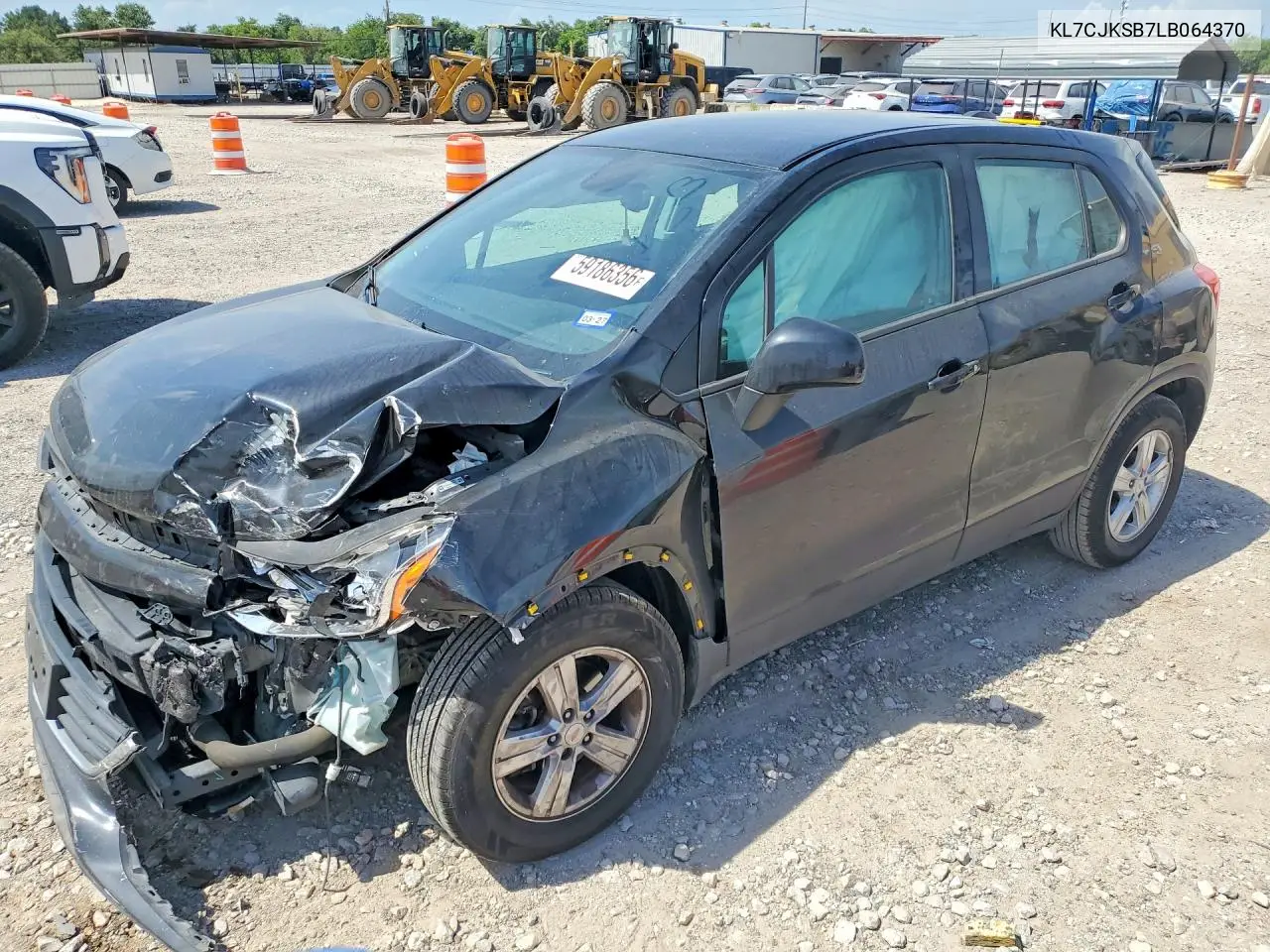 2020 Chevrolet Trax Ls VIN: KL7CJKSB7LB064370 Lot: 59186356