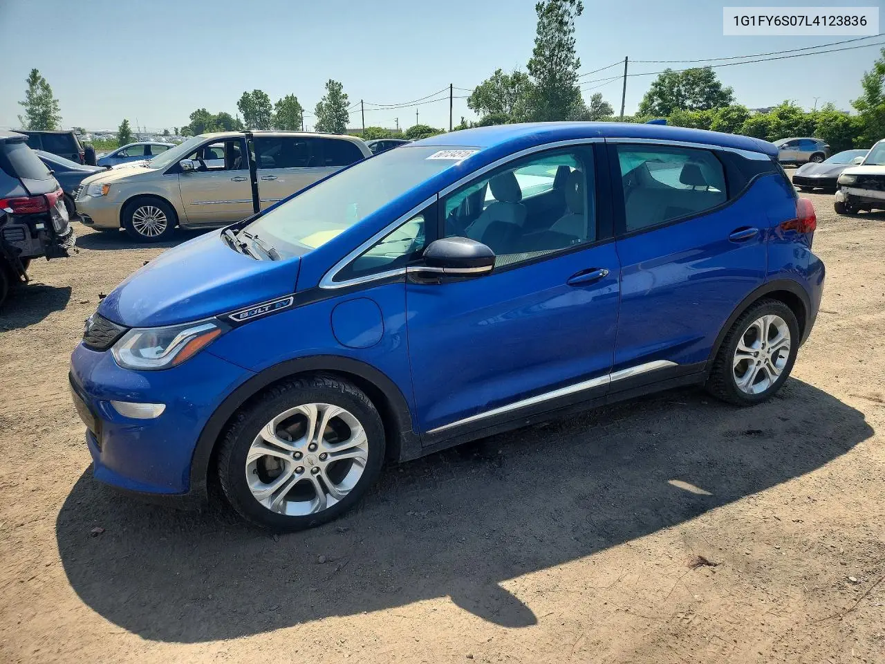 2020 Chevrolet Bolt Ev Lt VIN: 1G1FY6S07L4123836 Lot: 60134516