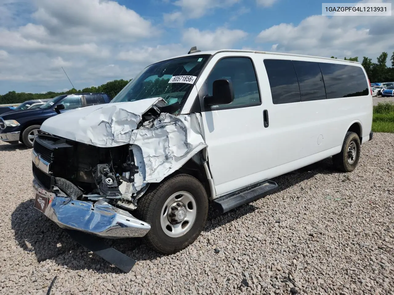 2020 Chevrolet Express G3500 Lt VIN: 1GAZGPFG4L1213931 Lot: 60571856