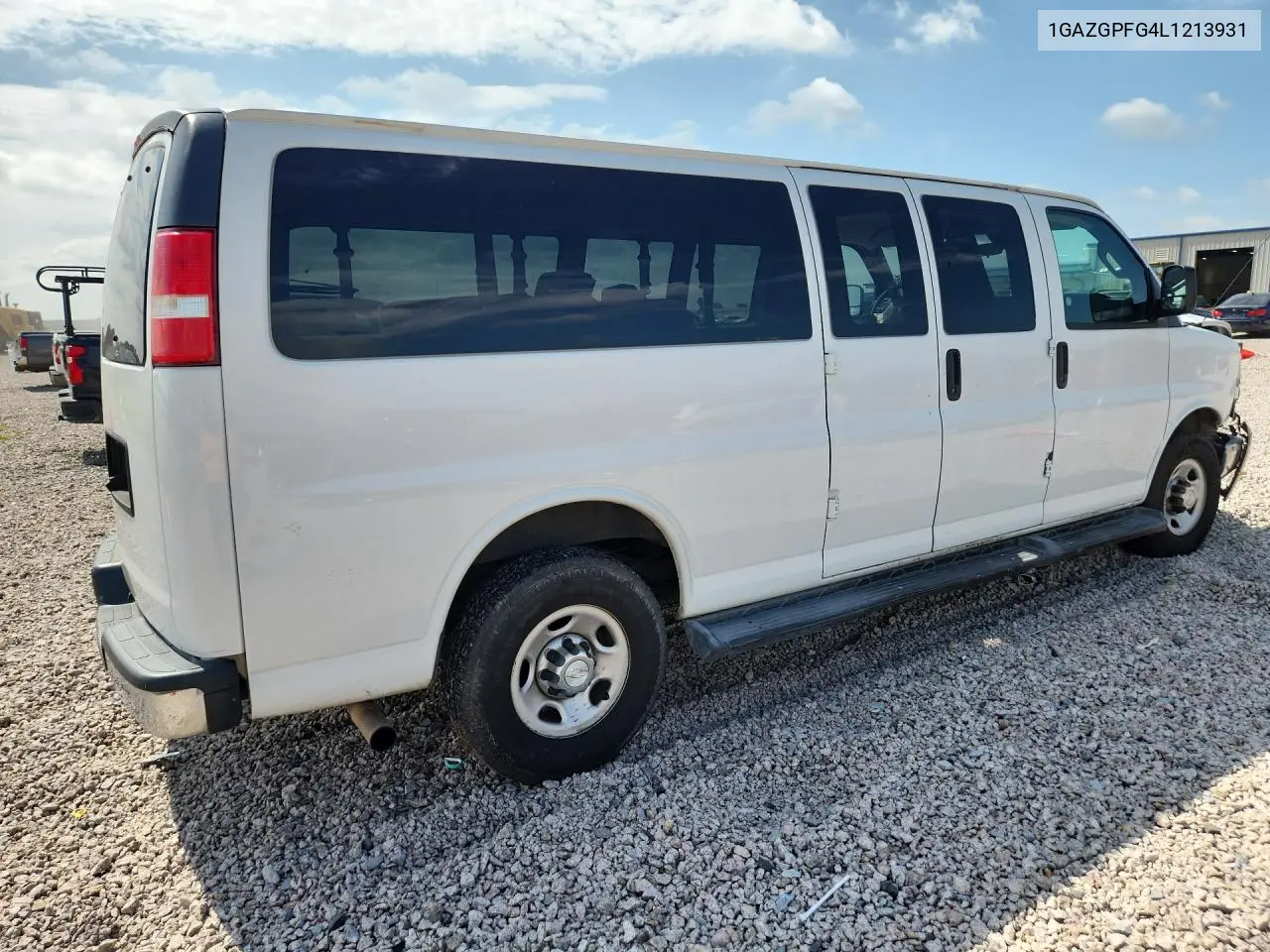 2020 Chevrolet Express G3500 Lt VIN: 1GAZGPFG4L1213931 Lot: 60571856