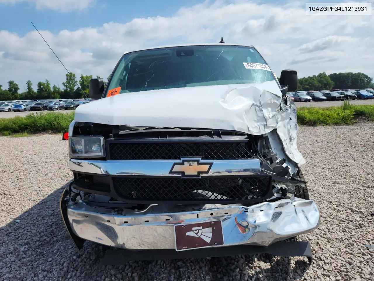 2020 Chevrolet Express G3500 Lt VIN: 1GAZGPFG4L1213931 Lot: 60571856