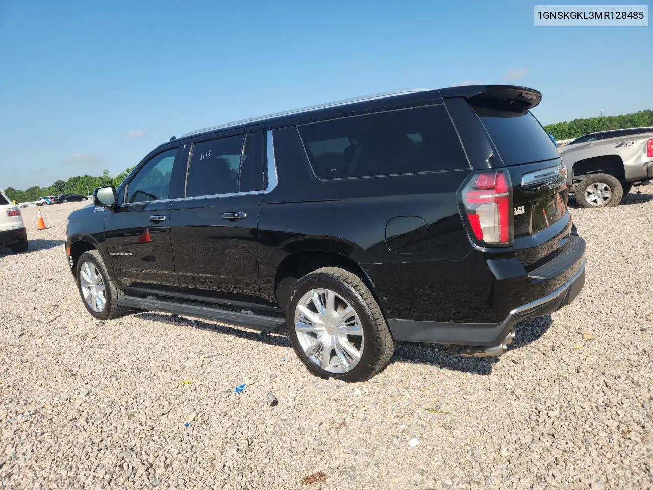 2021 Chevrolet Suburban K1500 High Country VIN: 1GNSKGKL3MR128485 Lot: 54199916