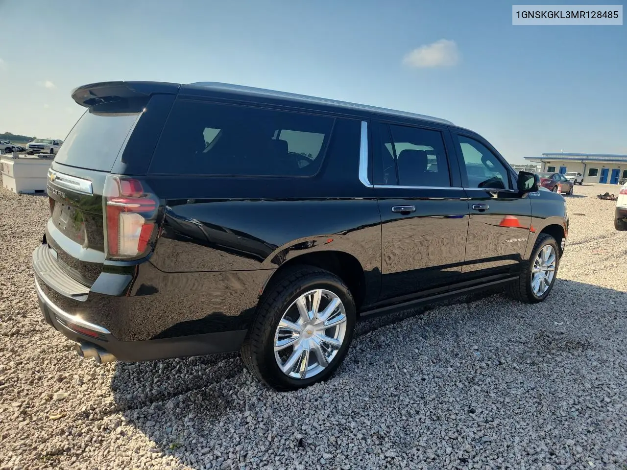 2021 Chevrolet Suburban K1500 High Country VIN: 1GNSKGKL3MR128485 Lot: 54199916