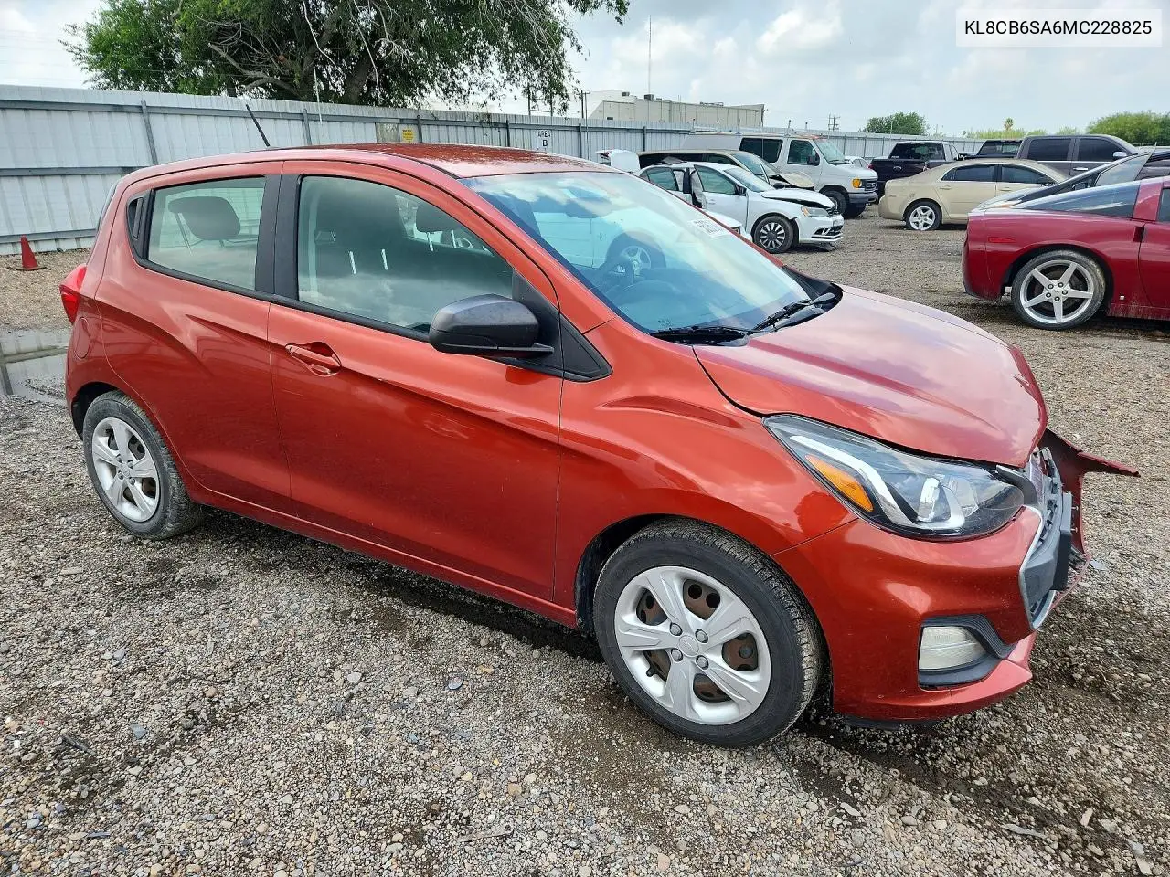 2021 Chevrolet Spark Ls VIN: KL8CB6SA6MC228825 Lot: 55081396